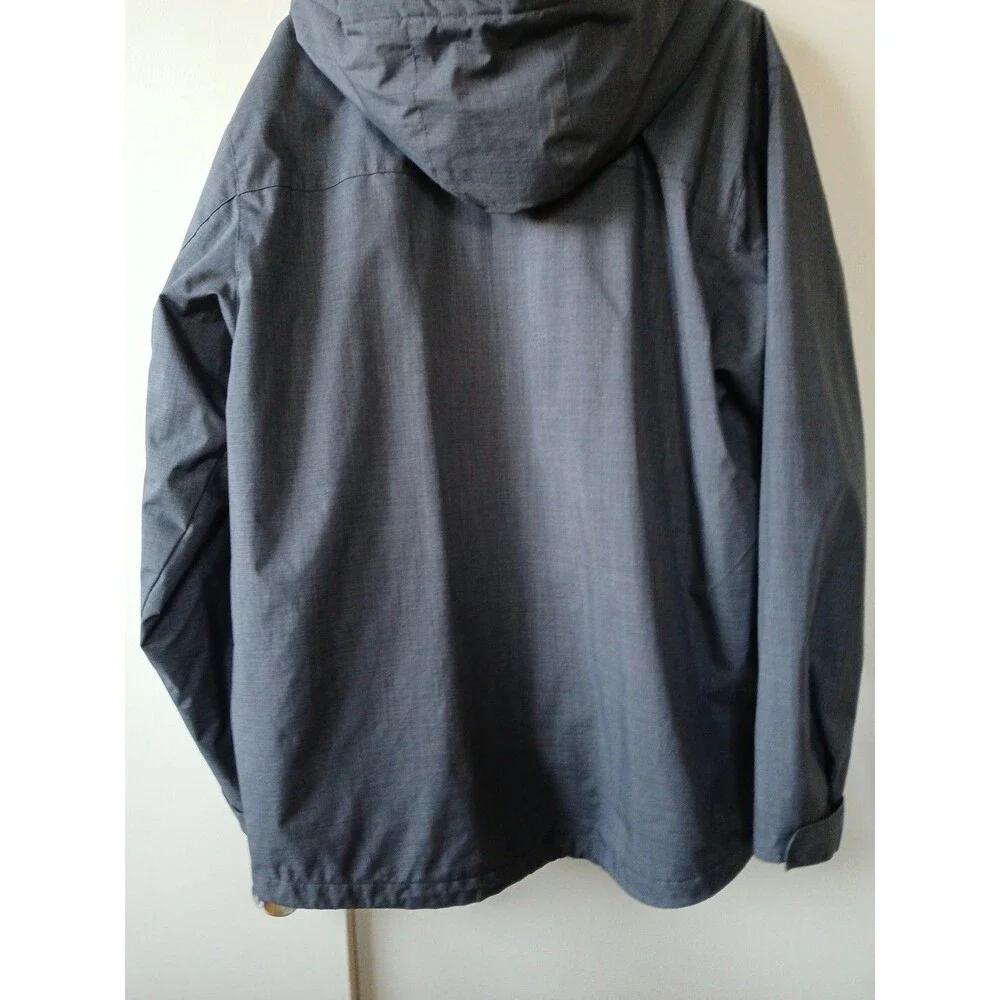 Swisstech Mens Grey/Black Hooded Winter Coat/Jacket M(38-40) GENTLY USED